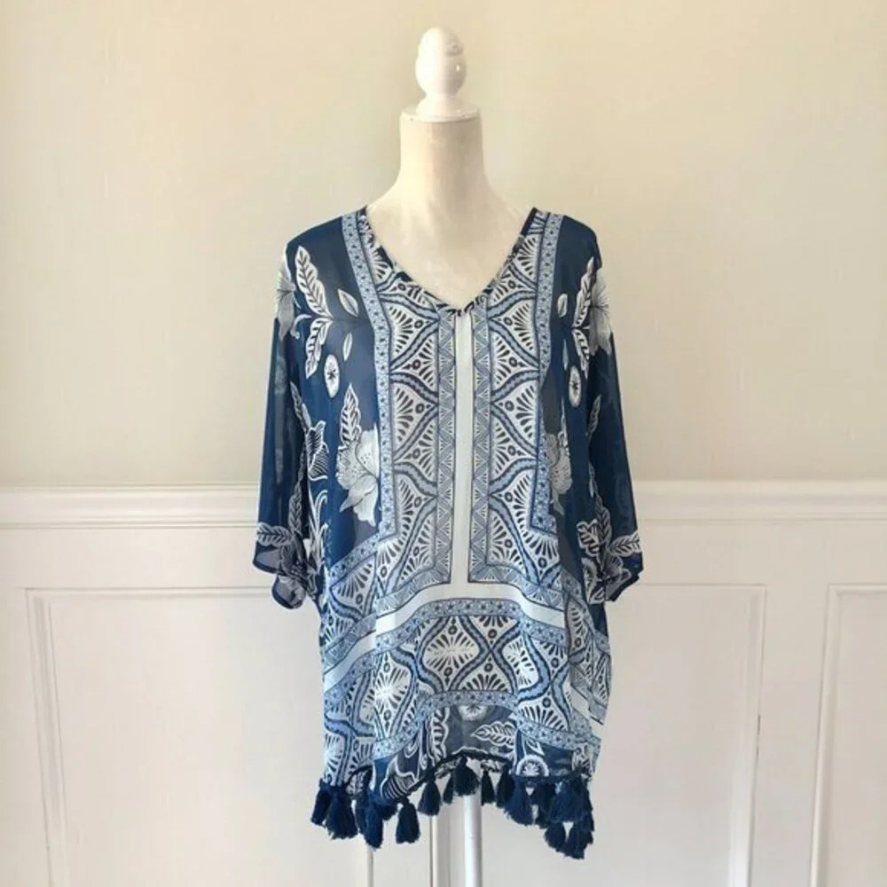 Show Me Your Mumu Printed Tunic Top XS